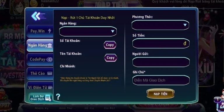 Nạp Tiền 789Club: Nhanh Chóng, Đơn Giản Và An Toàn